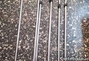 Cabo em alumnio + Suporte para cana de pesca.
