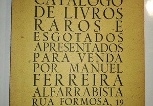 Catálogo de livros raros - Manuel Ferreira