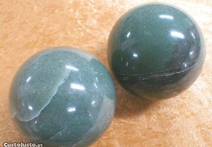 Bola de quartzo verde diam.6,5cm