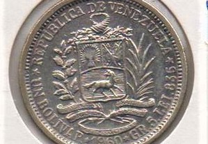 Venezuela - 1 Bolivar 1960 - soberba prata