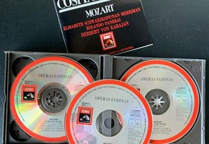 Mozart: COSI FAN TUTTE, edição clássica: Karajan, Schwarzkopf, Panerai: CDs de ópera