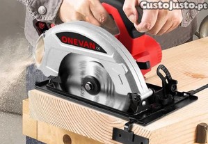 Serra circular a baterias, sem escova, display digital, 2 baterias, disco de 7 polegadas, furo 20