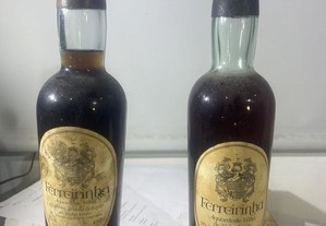 2 garrafas de aguardente Ferreirinha