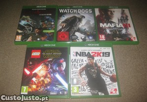 5 Jogos para a XBOX One em Excelente Estado!