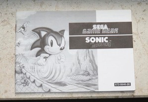 Game Gear: Manual Inglês para o Sonic 1