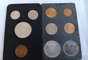 Carteira com 10 moedas de Macau Soberbas