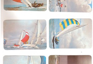 Coleção completa e numerada de 6 calendários sobre Windsurf 1993