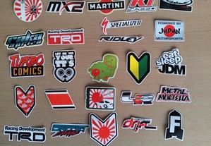 100 Stickers Autocolantes Motas Carros Drift