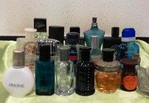 Lote de 18 Frascos de Perfume Vazios P/ Coleção