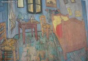 O quarto,de Van Gogh , poster emoldurado