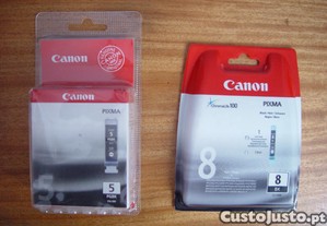 Dois tinteiros Canon originais novos.