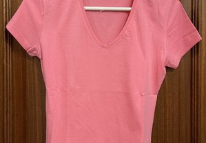 Tshirt básica rosa clarinho