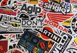 101 Autocolantes Stickers Carros Motas