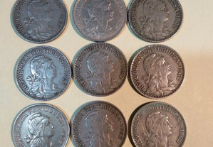 1 escudo 1962 - 14 moedas pouco circuladas
