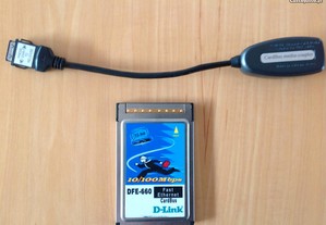 D-Link DFE-660 PCMCIA 10/100Mbps com cabo Cardbus