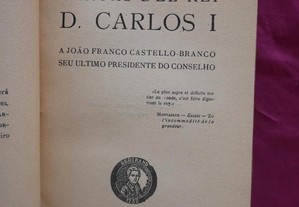 Cartas del Rei D. Carlos I a João Franco. 1924