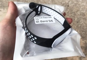 Bracelete de silicone / Pulseira para Xiaomi Mi Band 5 / Mi Band 6