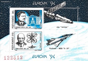 Bloco 0231_Romenia_1994_Space Europa CEPT