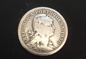 Moeda de $50 em alpaca - Portugal - 1930