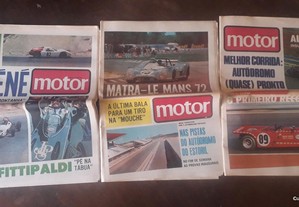 Jornais O Motor 1972 Automobilismo Raros