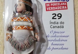 Bonecas do Mundo (Índia do Canadá) Porcelana Verdadeira