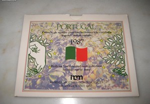 Coleção moedas NÃO CIRCULADAS Portugal 1987