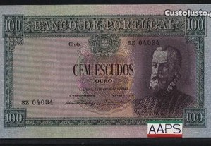 Espadim - Nota de 100$00 de 1947 - Bela a Q.Nova