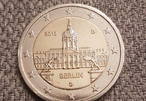 Moeda 2 Euros Berlin Alemanha 2018 Letra D