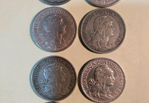 1 escudo 1964 - 8 moedas pouco circuladas