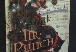 Livro Mr. Punch A Trágica Comédia ou Cómica Tragédia Dave McKean e Neil Gaiman 