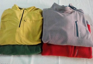 Camisolas Polares em várias cores.