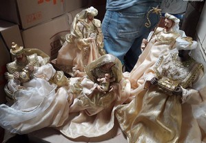 Pack natal - Maria e José, +/- 20cm cada boneco