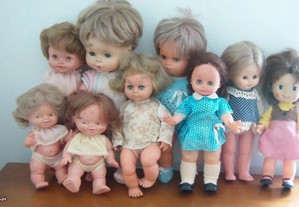 Lote 7 bonecas antigas