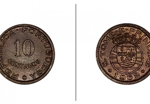 10 Centavos 1962 S. Tomé e Príncipe