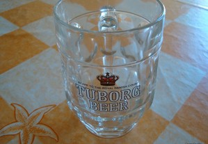 Caneca em vidro para cerveja "Tuborg Beer"