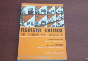 Revista Crítica de Ciencias Sociais nº10, Dezembro,1982