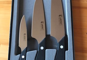 Conjunto 3 facas Chef, marca Jero NOVO