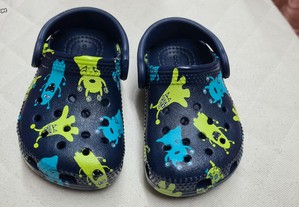 Sandálias de Criança Crocs Classic Monster Print Clog - Tam. 20-21
