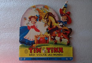 Livro coleção Tino e Tina - Tino e Tina dão a volta ao mundo