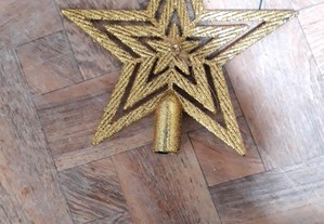 Estrela para colocar no topo da árvore natal