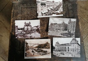 conj 5 postais do porto antigo
