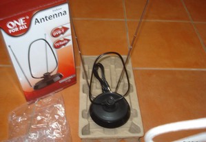 Antena One for all. Para interior, TDT, Nova na caixa