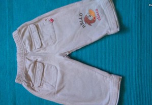 Calças de algodão Chicco (9 meses)