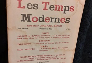Les Temps modernes - Dir. Jean-Paul Sartre. Nº 341 Dez.1974 (Ensaio sobre Portugal)