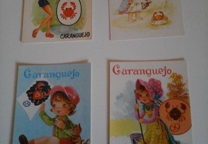 Conjunto de 6 postais do signo Caranguejo, anos 80