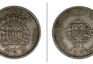 60 Centavos 1958 Timor