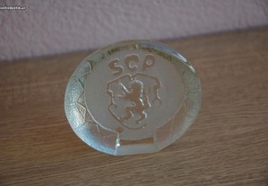 Símbolo emblema SCP em vidro