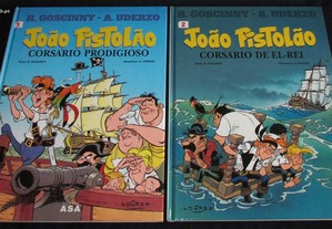 Livros João Pistolão Corsário Goscinny e Uderzo
