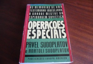 "Operações Especiais" de Pavel Sudoplatov e Anatoli Sudoplatov - 1ª Edição de 1994