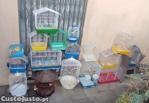 Troco várias gaiolas por aves de bico curvo ou outras faça proposta